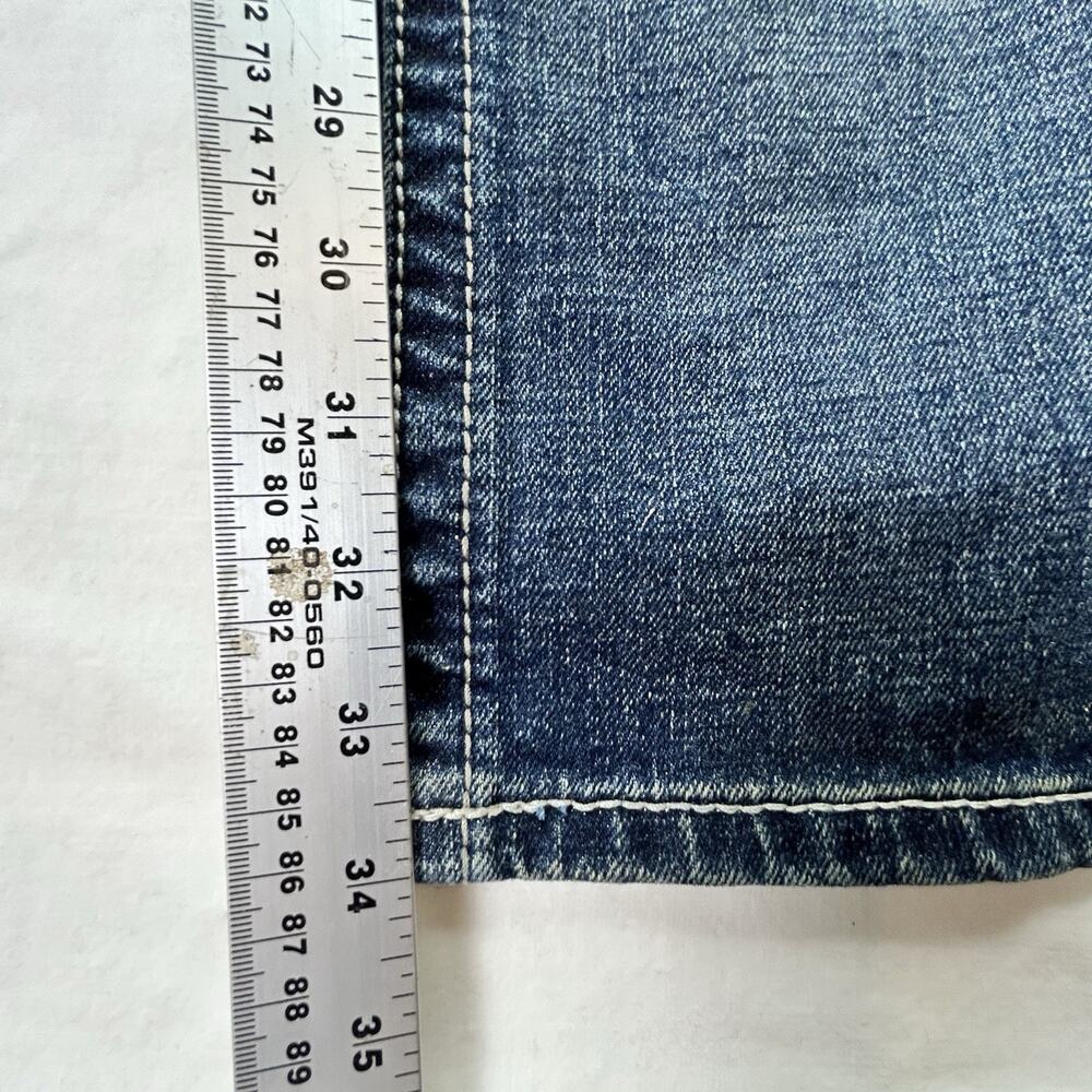 Ariat Men's M5 Blue Jeans 29x34 Straight Leg Fit Thick Stitch Blue Fade Denim 03 - Picture 6 of 7